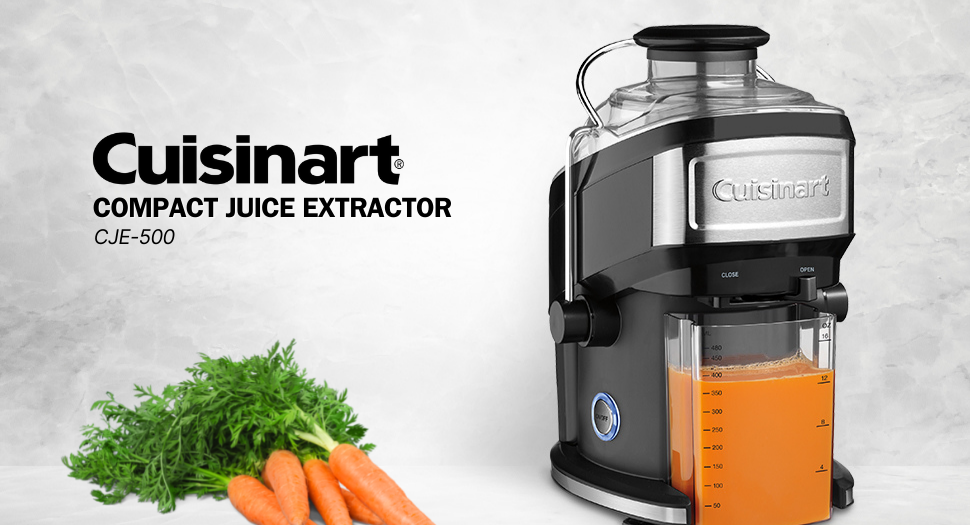 Cuisinart CJE-500, a compact option from our juicer reviews